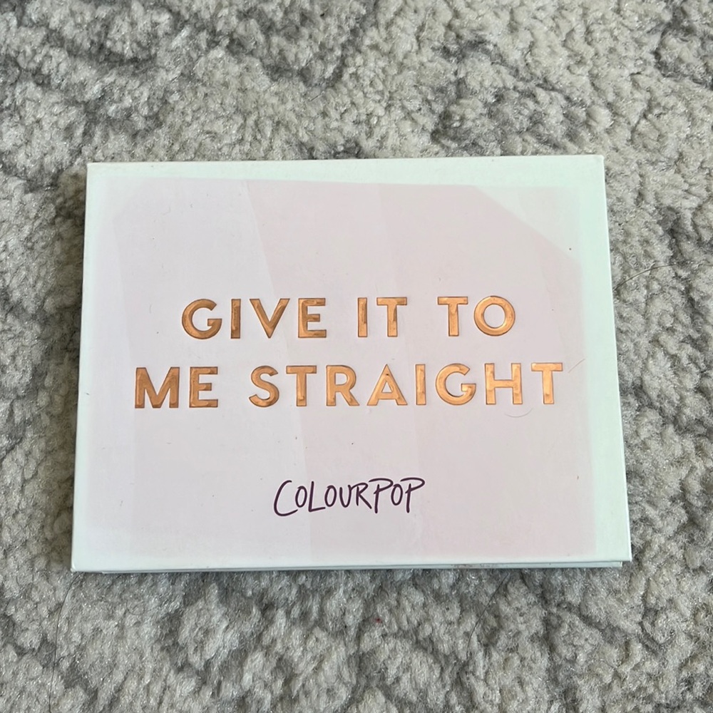 COLOUR POP “GIVE IT TO ME STRAIGHT” EYE SHADOW PALETTE